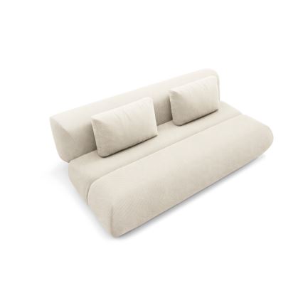 Ausziehbares Dreisitzer-Sofa FANO in Creme