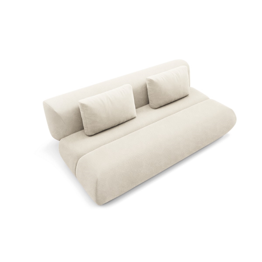 Ausziehbares Dreisitzer-Sofa FANO in Creme
