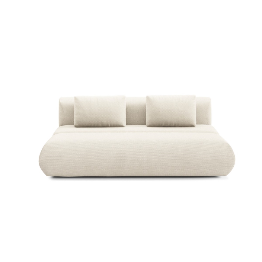 Ausziehbares Dreisitzer-Sofa FANO in Creme