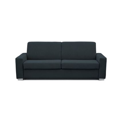Ausziehbares Dreisitzsofa LEKA in Blau für den täglichen Schlafgebrauch