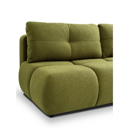 Ausziehbares Dreisitzsofa mit Stauraum NUORO in Grün