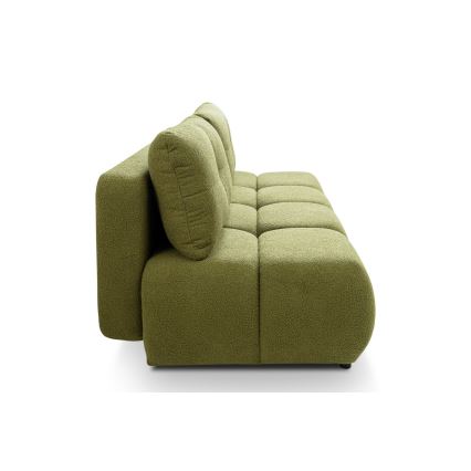 Ausziehbares Dreisitzsofa mit Stauraum NUORO in Grün