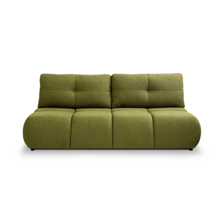 Ausziehbares Dreisitzsofa mit Stauraum NUORO in Grün
