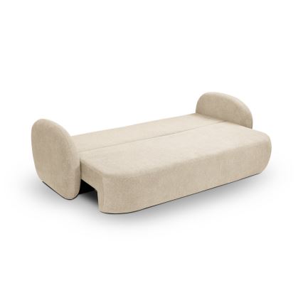 Ausziehbares Dreisitzsofa OLBIA in Beige