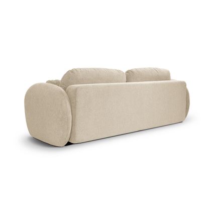 Ausziehbares Dreisitzsofa OLBIA in Beige