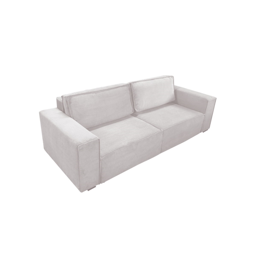 Ausziehbares Dreisitzsofa mit Stauraum RONDA in Beige