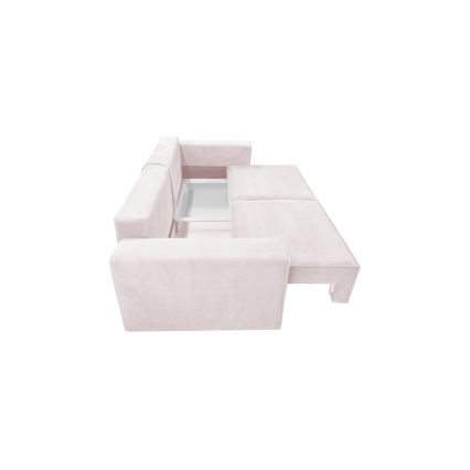 Ausziehbares Dreisitzsofa mit Stauraum RONDA in Beige