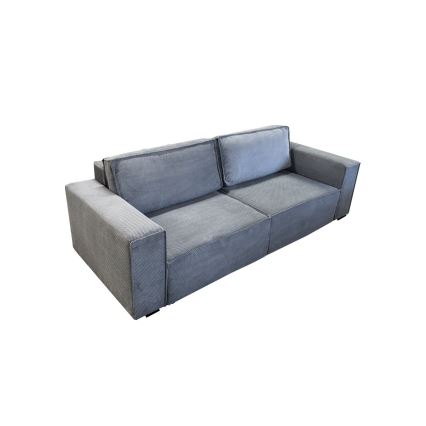 Ausziehbares Dreisitzer-Sofa mit Stauraum RONDA in Grau