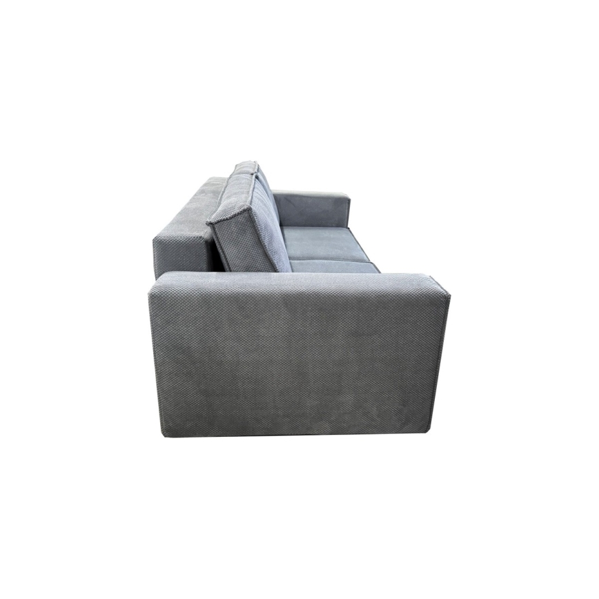 Ausziehbares Dreisitzer-Sofa mit Stauraum RONDA in Grau