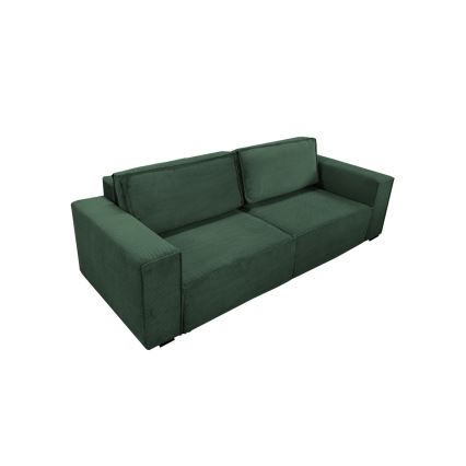 Ausziehbares Dreisitzsofa mit Stauraum RONDA grün