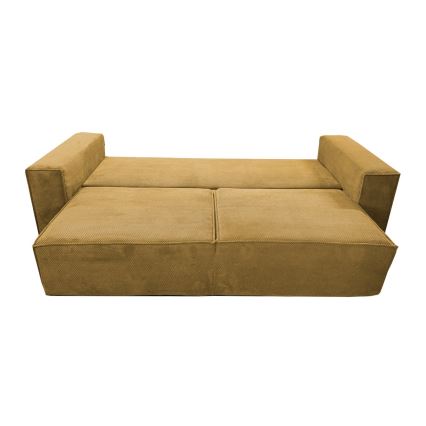 Ausziehbares Dreisitzer-Sofa mit Stauraum RONDA in Orange