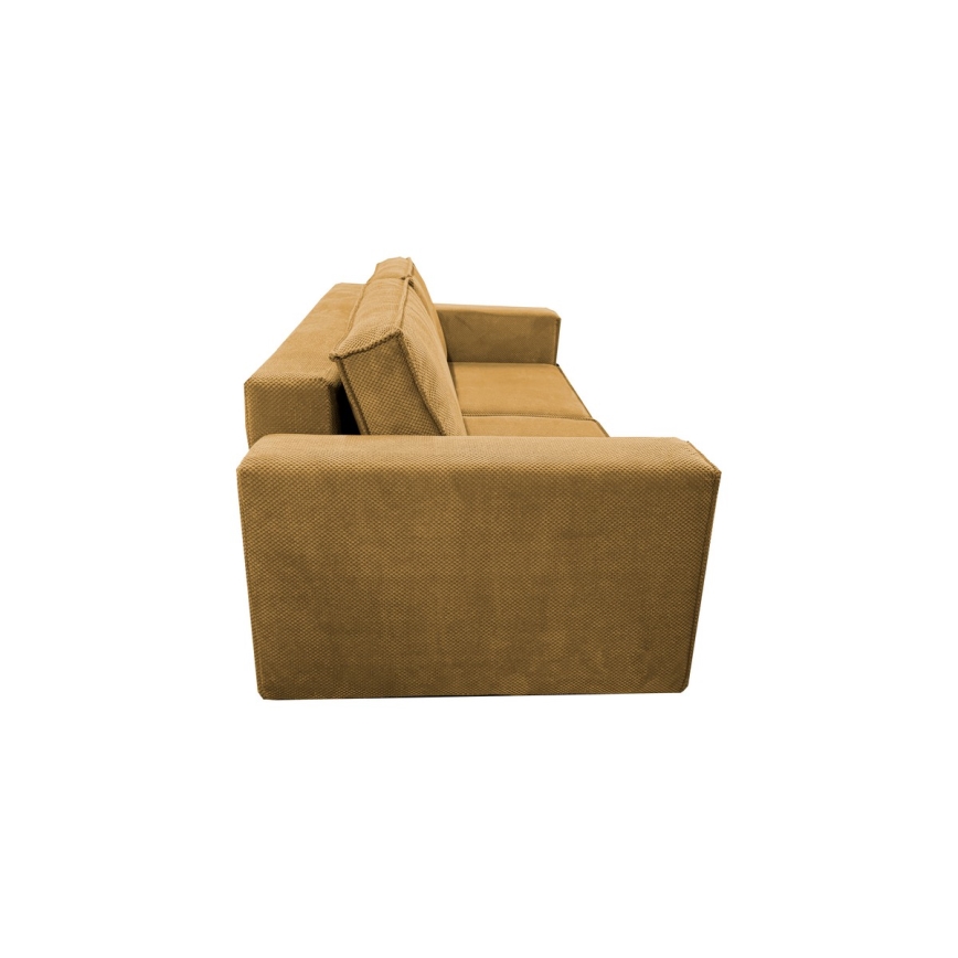 Ausziehbares Dreisitzer-Sofa mit Stauraum RONDA in Orange
