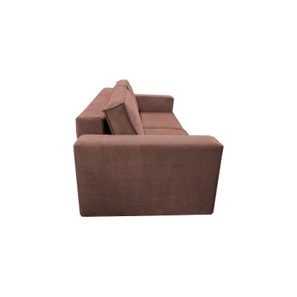 Ausziehbares Dreisitzsofa mit Stauraum RONDA in Rot