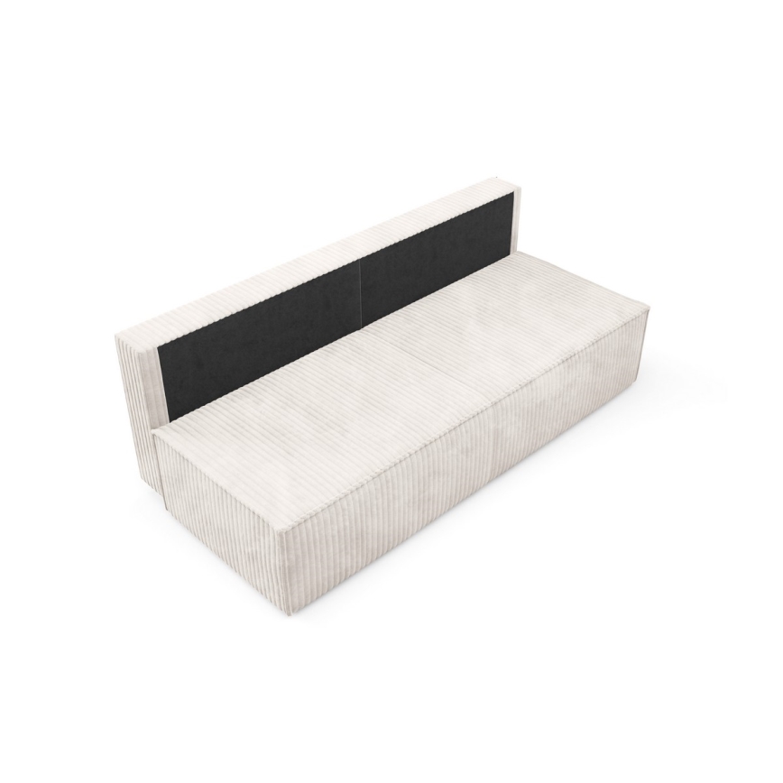 Ausziehbares Dreisitzer-Sofa mit Stauraum TERAMO in Beige