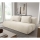 Ausziehbares Dreisitzer-Sofa FANO, cremefarben