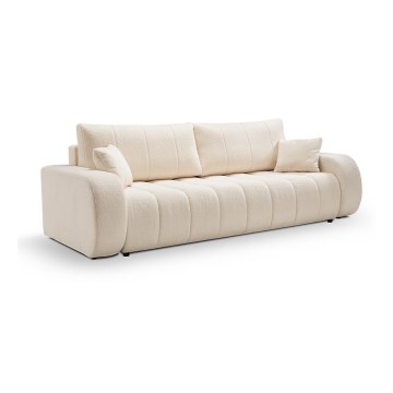 Ausziehbares Dreisitzsofa DESIO in Beige