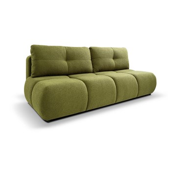 Ausziehbares Dreisitzsofa mit Stauraum NUORO in Grün