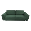 Ausziehbares Dreisitzsofa mit Stauraum RONDA grün