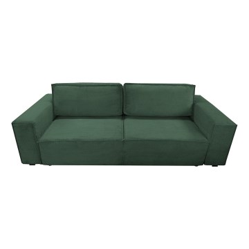 Ausziehbares Dreisitzsofa mit Stauraum RONDA grün