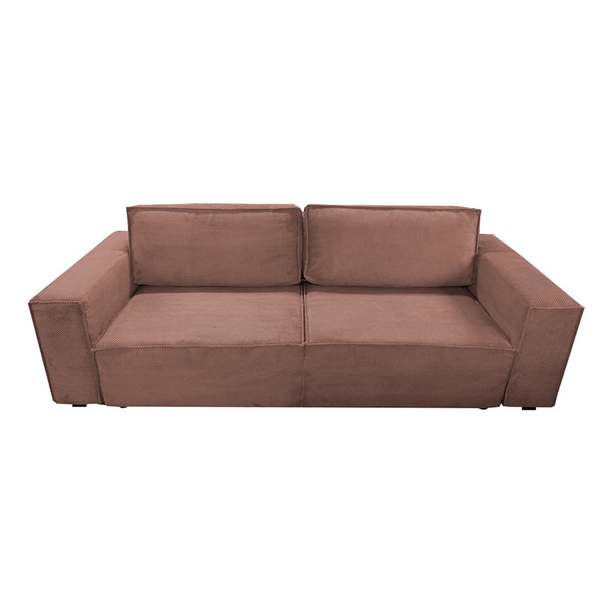 Ausziehbares Dreisitzsofa mit Stauraum RONDA in Rot