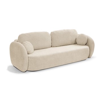 Ausziehbares Dreisitzsofa OLBIA in Beige