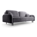 Ausziehbares, gepolstertes Dreisitzer-Sofa CLOUDY in Grau