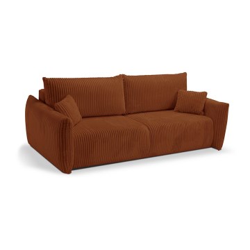 Ausziehbares Zweisitzer-Sofa FRIDA in Braun