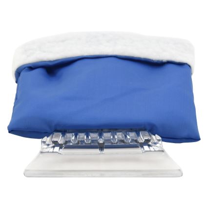 Auto-Schaber mit Handschuh blau