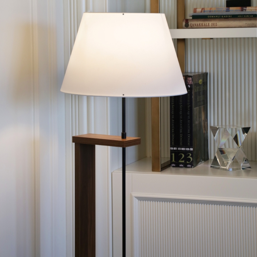 AYD Stehlampe 1xE27/40W/230V weiß/braun