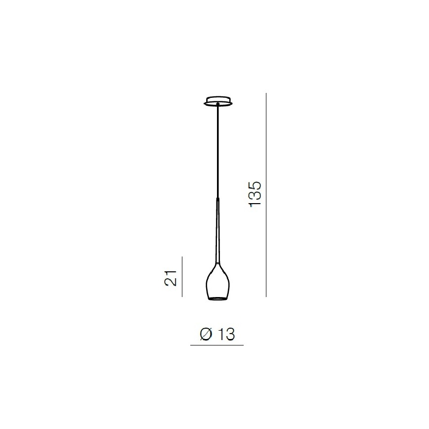 Azzardo AZ1220 - Hängeleuchte IZZA 1xE14/40W/230V