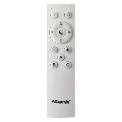 Azzardo AZ4990 - LED dimmbares Deckenleuchte SANTANA LED/50W/230V Braun + Fernbedienung
