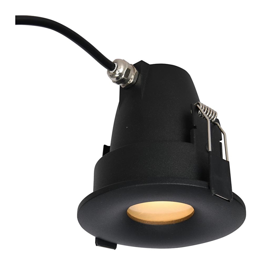Azzardo AZ5390 - Badezimmer-Deckenleuchte ROMOLO 1xGU10/50W/230V IP65 Schwarz