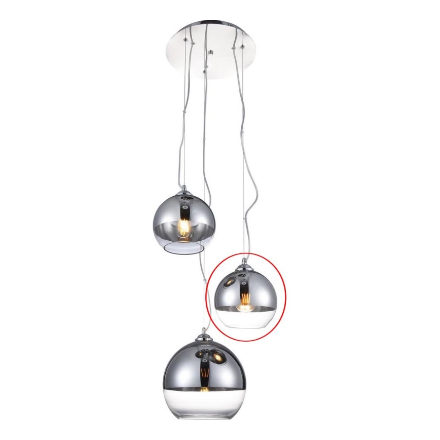 Azzardo - Ersatzglas für Hängeleuchte BALL - klein d 18 cm