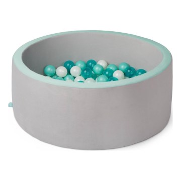 B-Toys - Kinder-Bällebad d 89 cm grau/türkisfarben