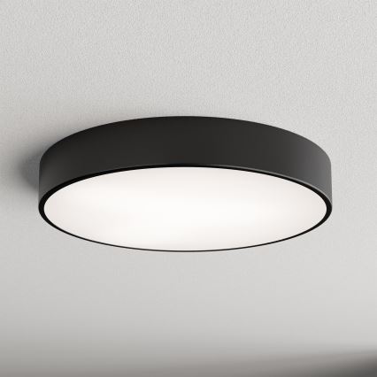Bad-Deckenleuchte mit Sensor CLEO, 4x E27 / 24 W / 230 V, Ø 50 cm, IP54, schwarz