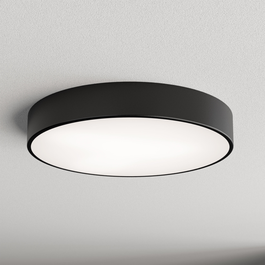 Bad-Deckenleuchte mit Sensor CLEO, 4x E27 / 24 W / 230 V, Ø 50 cm, IP54, schwarz