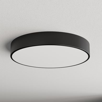 Bad-Deckenleuchte mit Sensor CLEO, 4x E27 / 24 W / 230 V, Ø 50 cm, IP54, schwarz