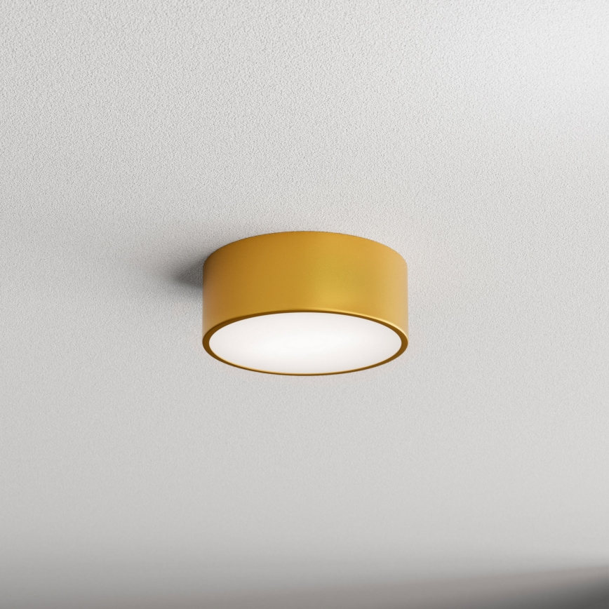 Badezimmer-Deckenleuchte CLEO mit Sensor, 1x E27, 24 W, 230 V, Ø 20 cm, IP54, goldfarben