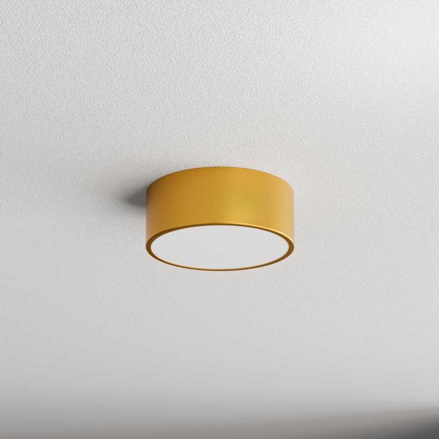 Badezimmer-Deckenleuchte CLEO mit Sensor, 1x E27, 24 W, 230 V, Ø 20 cm, IP54, goldfarben