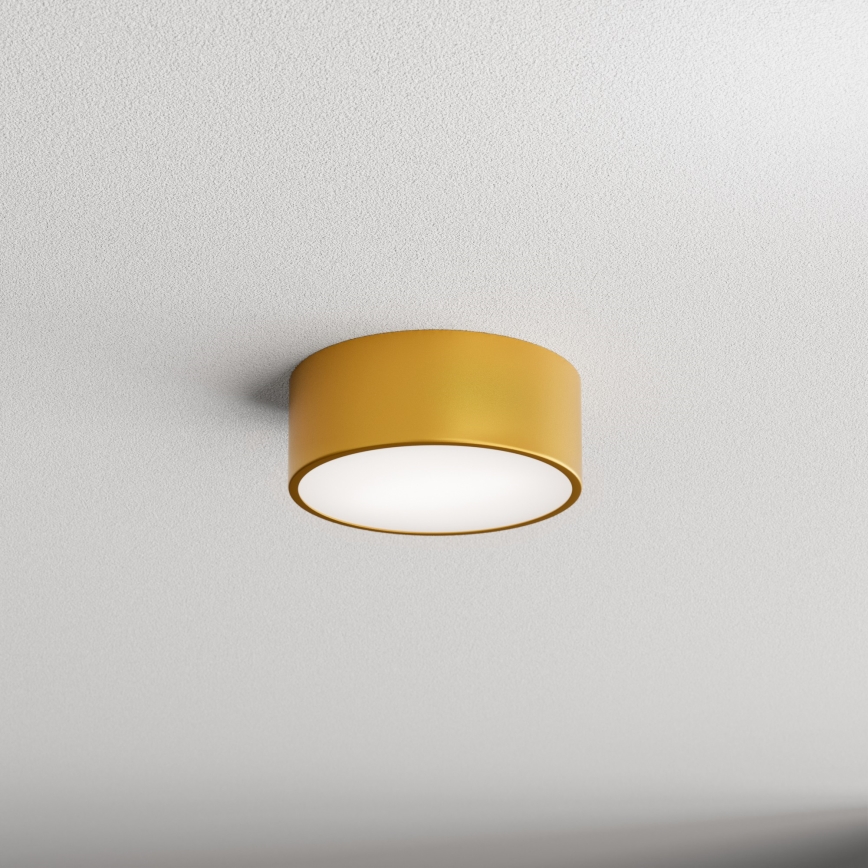 Badezimmer-Deckenleuchte CLEO mit Sensor, 1x E27, 24 W, 230 V, Ø 20 cm, IP54, goldfarben