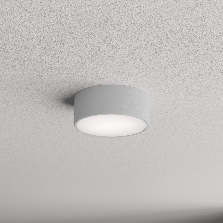 Badezimmer-Deckenleuchte CLEO mit Sensor, 1x E27/24W/230V, Ø 20 cm, IP54, grau