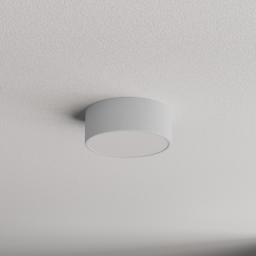 Badezimmer-Deckenleuchte CLEO mit Sensor, 1x E27/24W/230V, Ø 20 cm, IP54, grau