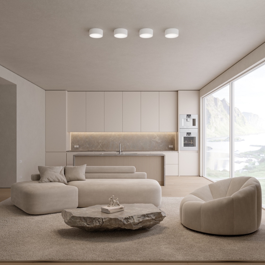Badezimmer-Deckenleuchte CLEO mit Sensor, 1xE27/24W/230V, Ø 20 cm, IP54, weiß