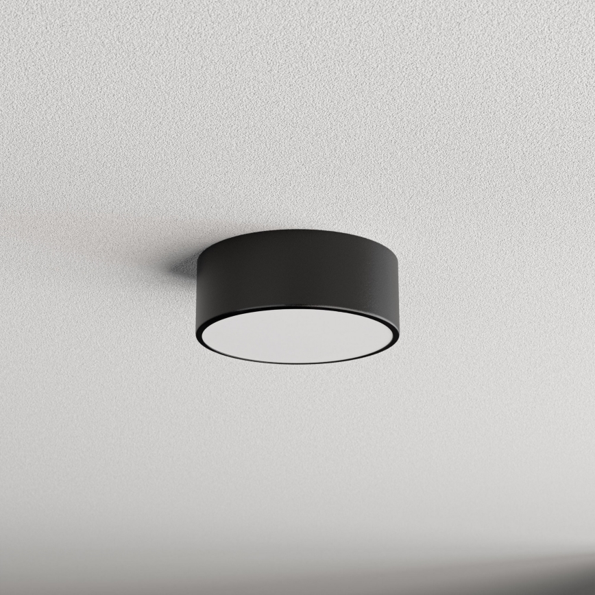 Badezimmer-Deckenleuchte mit Sensor CLEO 1xE27/24W/230V Ø 20 cm IP54 schwarz