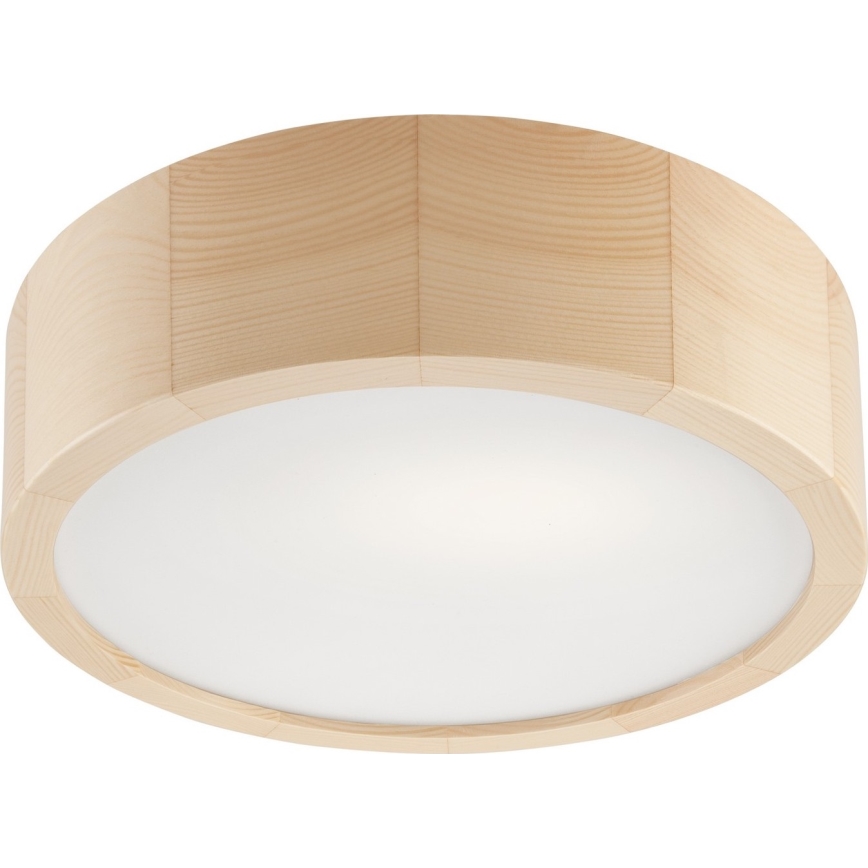Deckenleuchte für Badezimmer NATURAL 2xE27/15W/230V IP54 Kiefer ? 27 cm