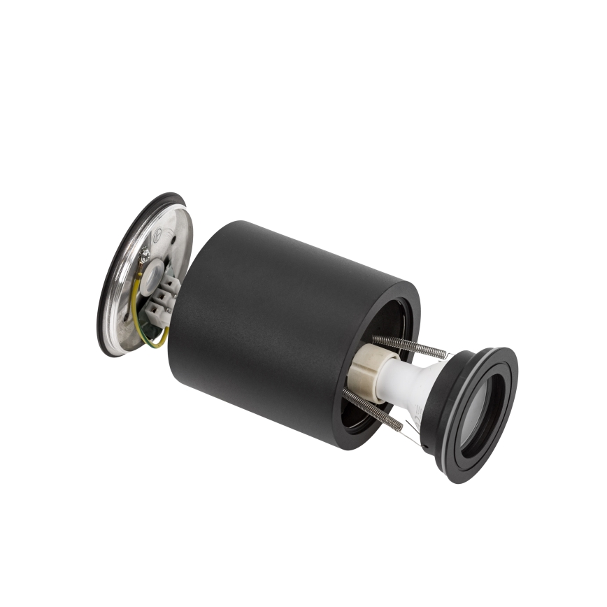 Badezimmer-Einbaustrahler CHLOE 1xGU10/30W/230V IP65 rund schwarz