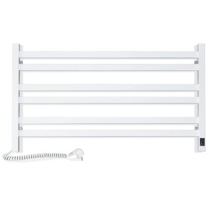 Badezimmer-Leiterheizkörper mit Thermostat AVANGARD 300 W/230 V, 50,6 cm, IP44, weiß, links, eckig