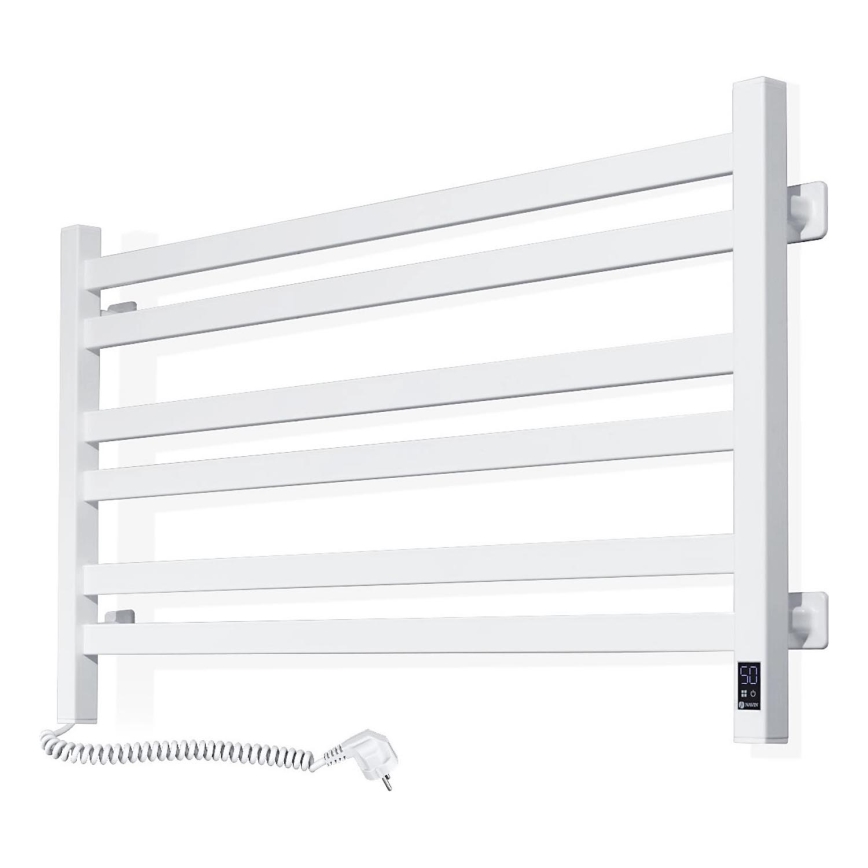 Badezimmer-Leiterheizkörper mit Thermostat AVANGARD 300 W/230 V, 50,6 cm, IP44, weiß, links, eckig