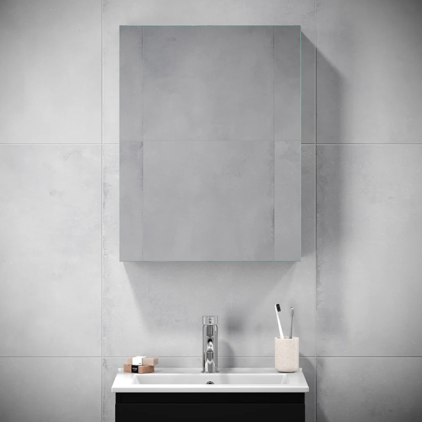Badezimmer-Spiegelschrank HENRY 65x50 cm schwarz