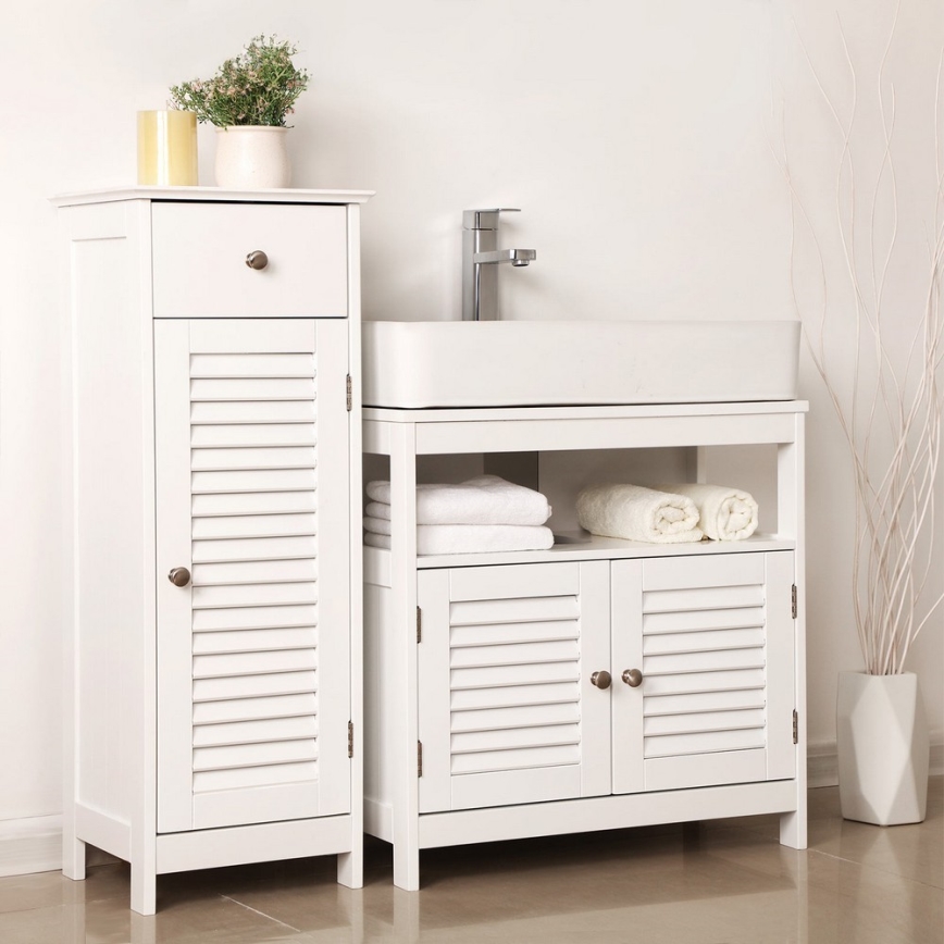Badezimmerschrank EIKE in Weiß
